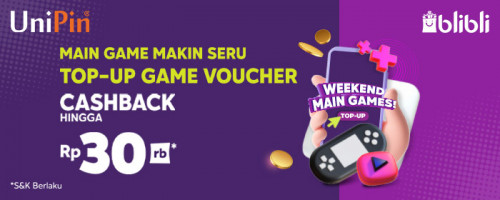 Main Game Makin Seru dengan Promo Cashback hingga 30rb di Blibli